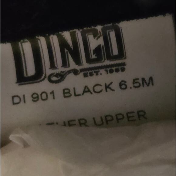 Dingo KELSEY Boots Women's 6.5 Black Fringe Mid Calf Hidden Wedge DI901 - Picture 9 of 9